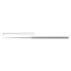Micro Ear Needle Angled 90° Stainless Steel, 15.5 cm - 6" Tip Size 0.3 mm 